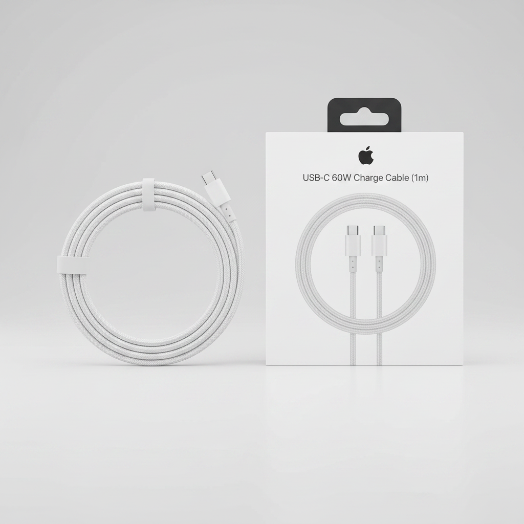 Cable USB-C 60W Apple blanco con caja