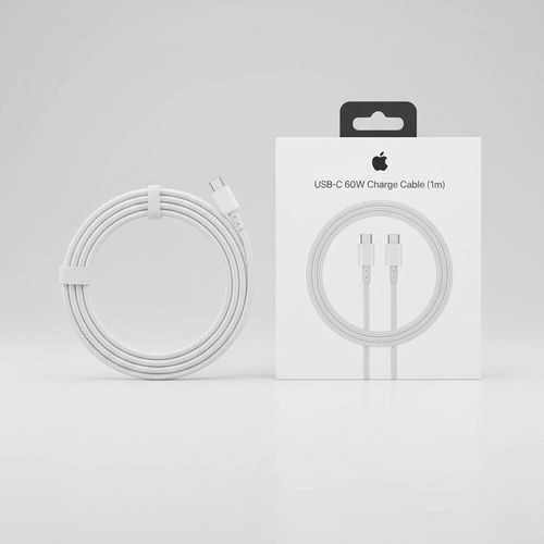 Cable USB-C 60W Apple blanco con caja
